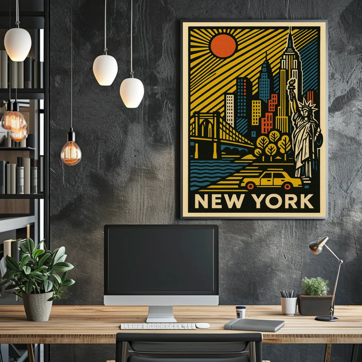 New York City Skyline Poster