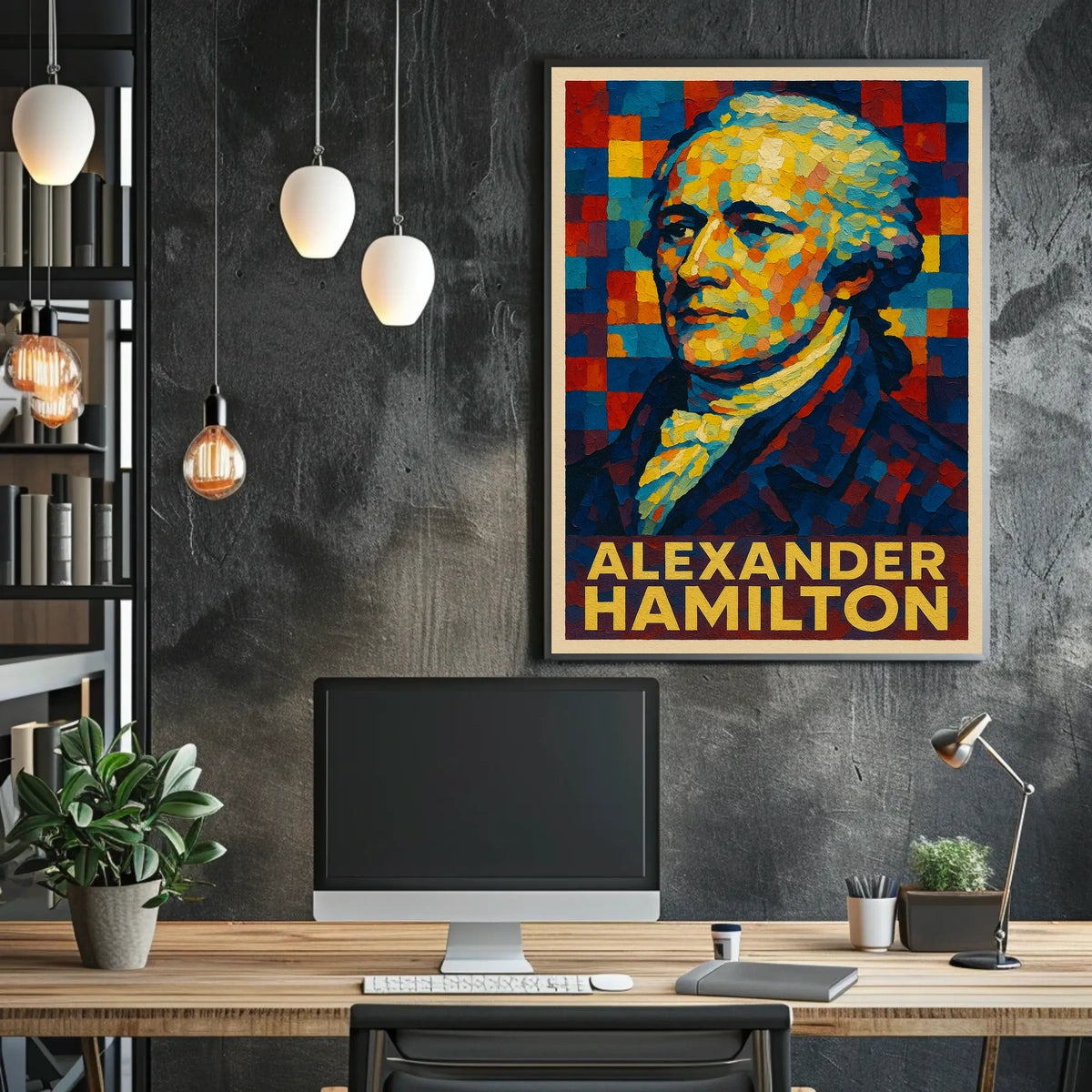 Alexander Hamilton A Vibrant Tribute Poster