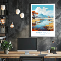 Mana Pools Tranquility: Explore Zimbabwe's National Park Poster