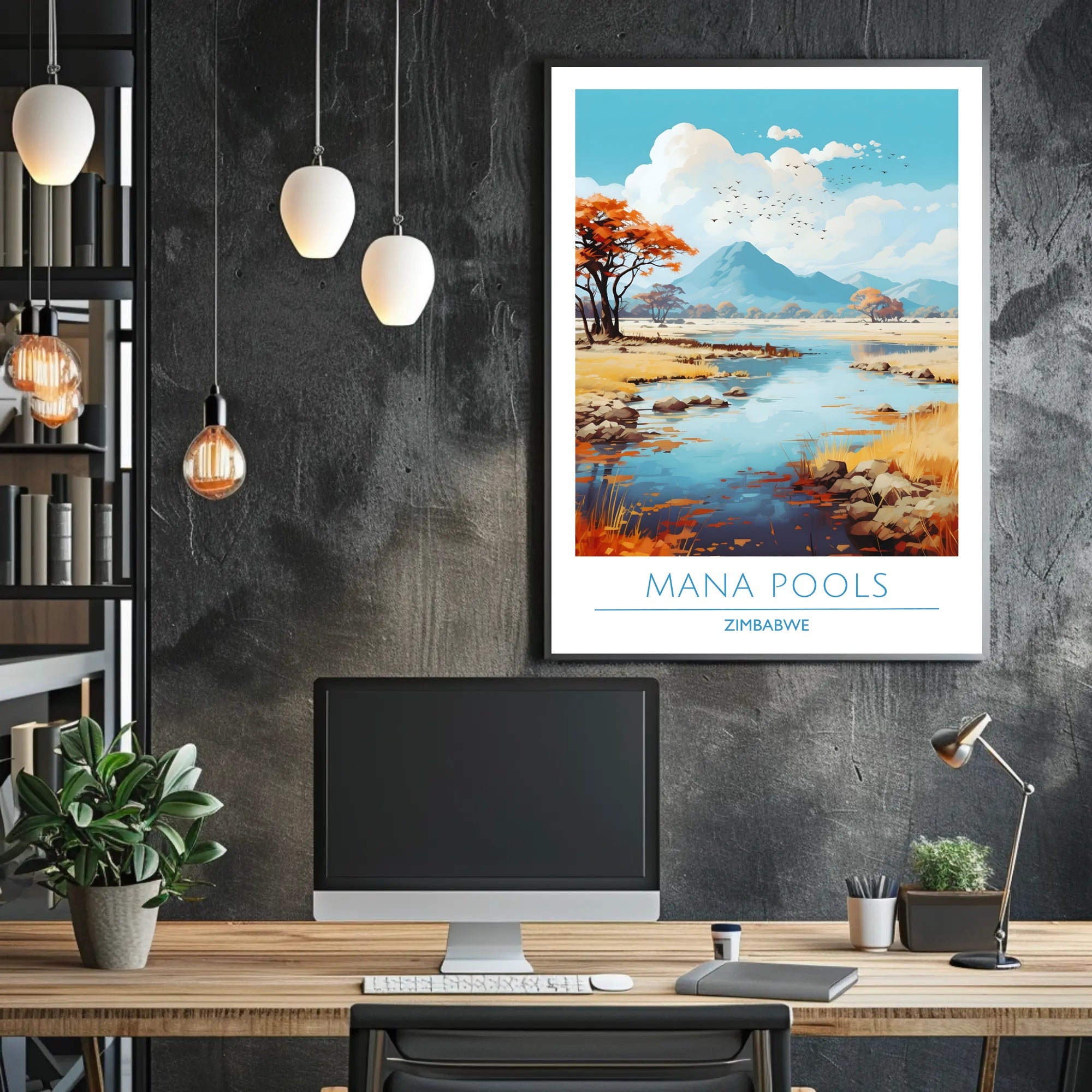 Mana Pools Tranquility: Explore Zimbabwe's National Park Poster