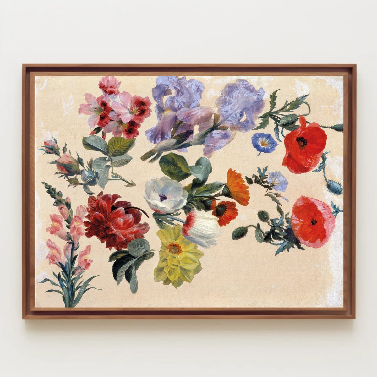 Elegant Floral Vintage Botanical Art Poster