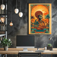 Radiant Serenity: Tranquil Sunset Harmony Poster