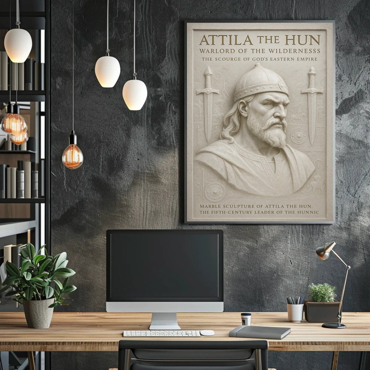 Attila the Hun Warlord of the Wilderness Poster