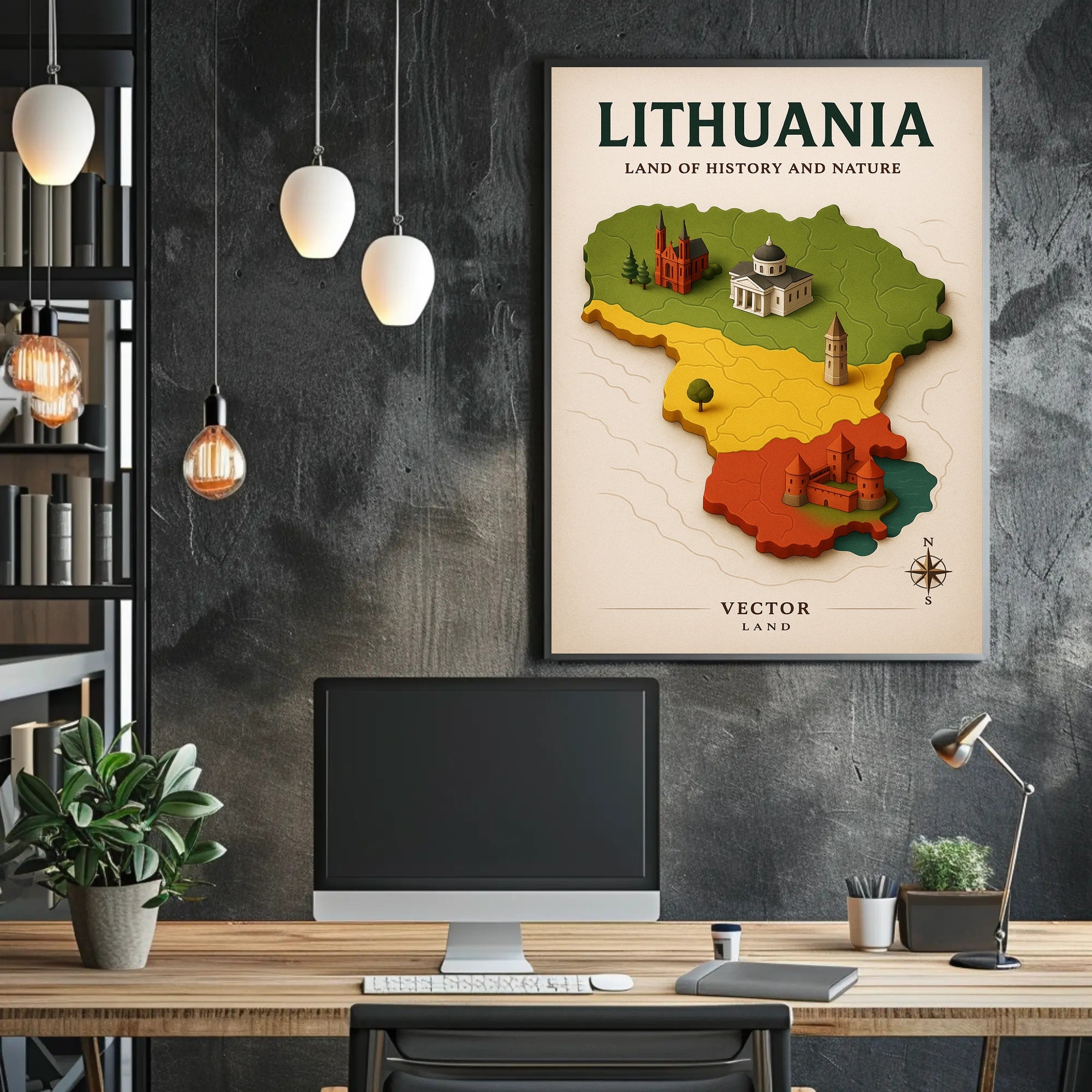 Lithuania Land of History and Nature Poster PosterGoat