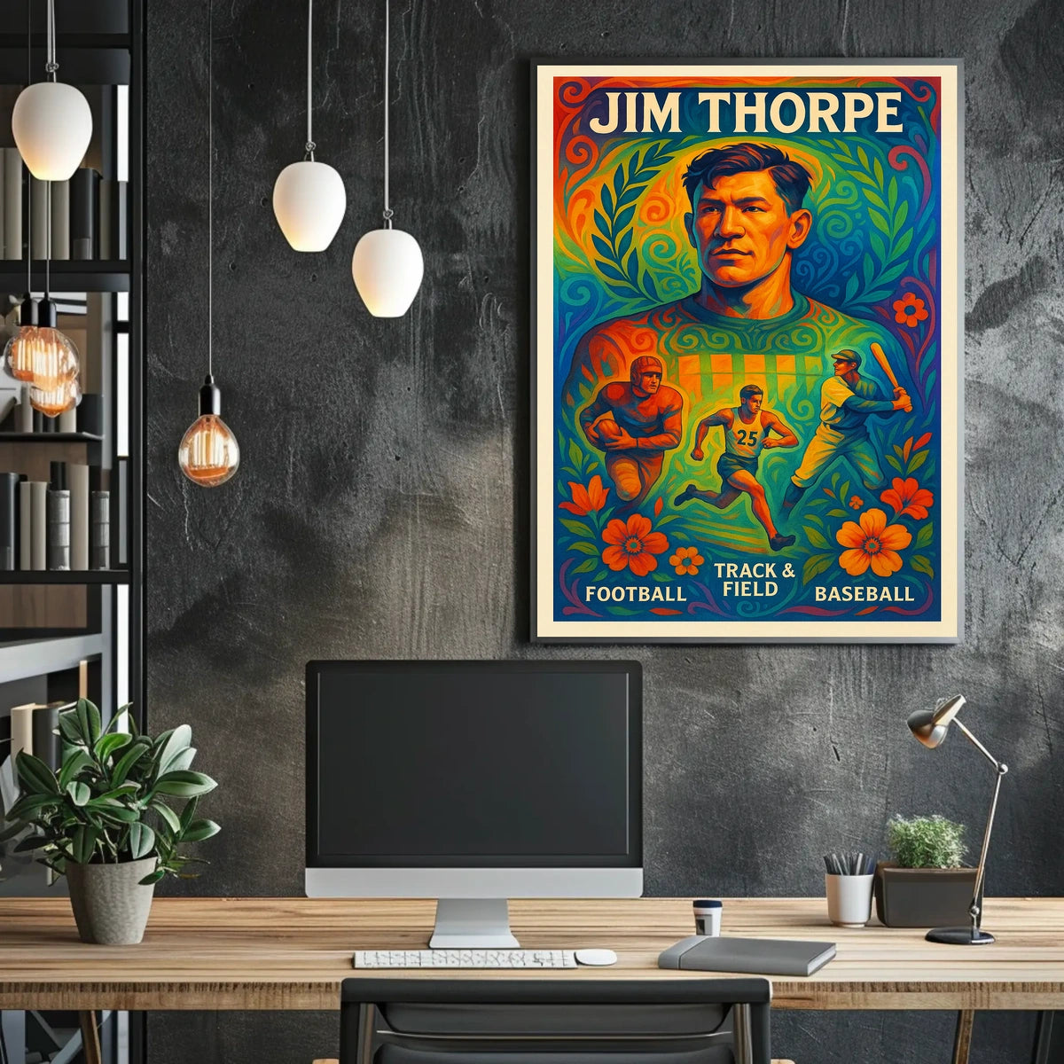 Celebrating Jim Thorpe Multisport Legend Poster
