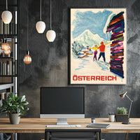 Österreich Winter Adventure Poster PosterGoat