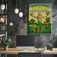 Vibrant Visions of Brazil Poster