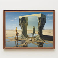 Surreal Desert Reflections Surreal Poster
