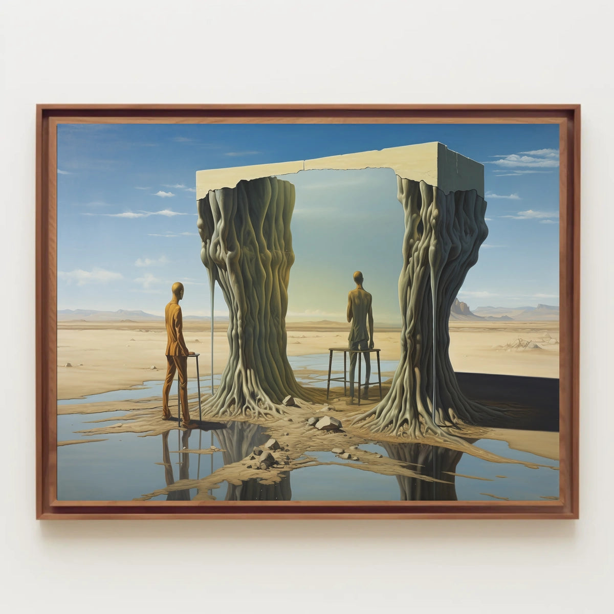 Surreal Desert Reflections Surreal Poster