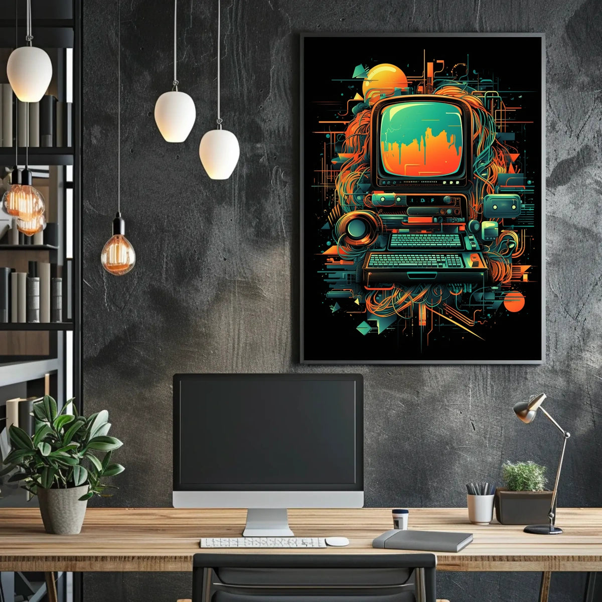 Retro Tech Fusion Poster