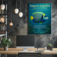 Emperor Angelfish A Jewel of the Reef Poster
