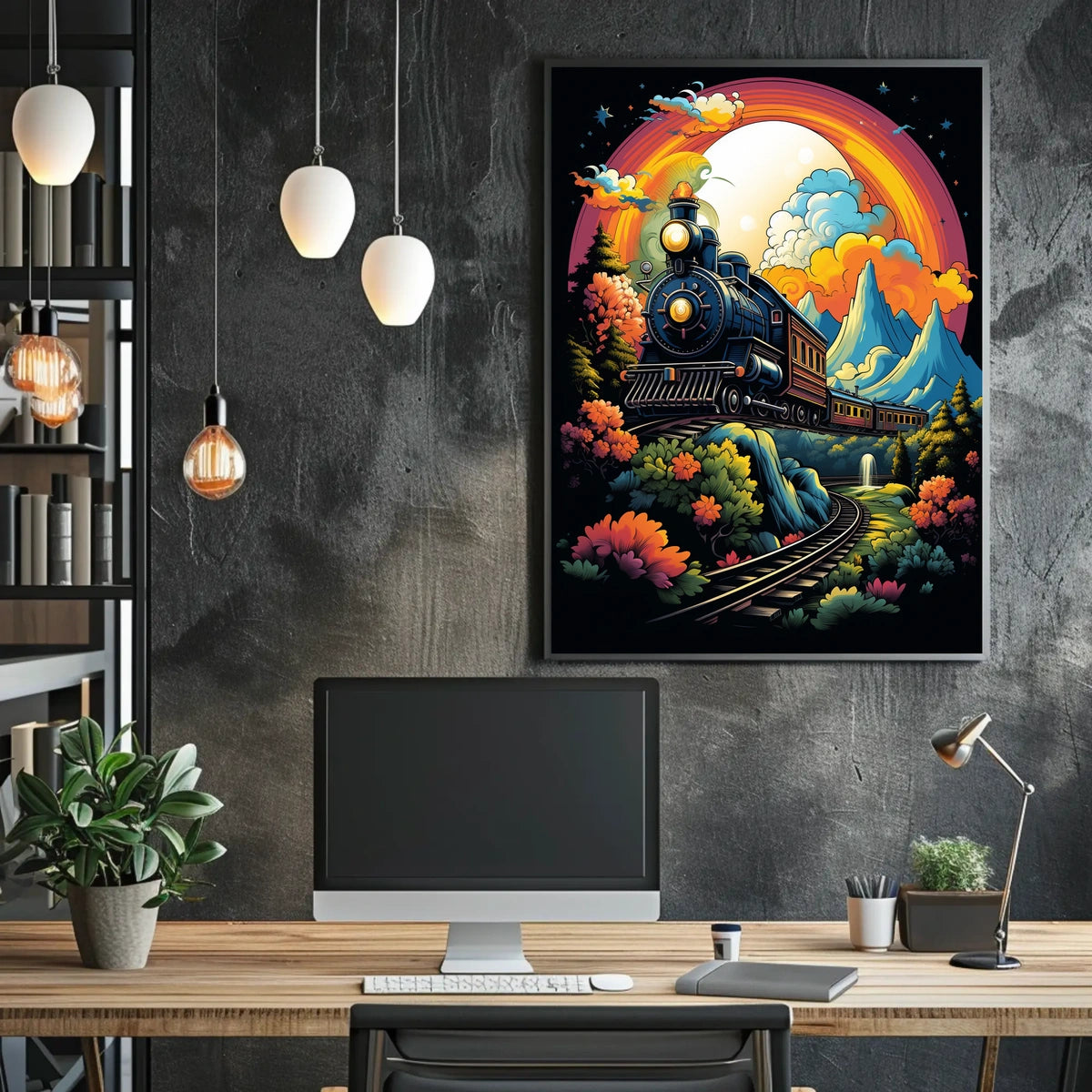 Journey Through A Vibrant Landscape Poster