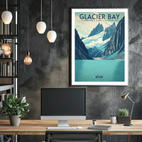 Glacier Bay National Park Vintage Travel Poster