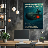 George Washington Nuclear Submarine Poster PosterGoat