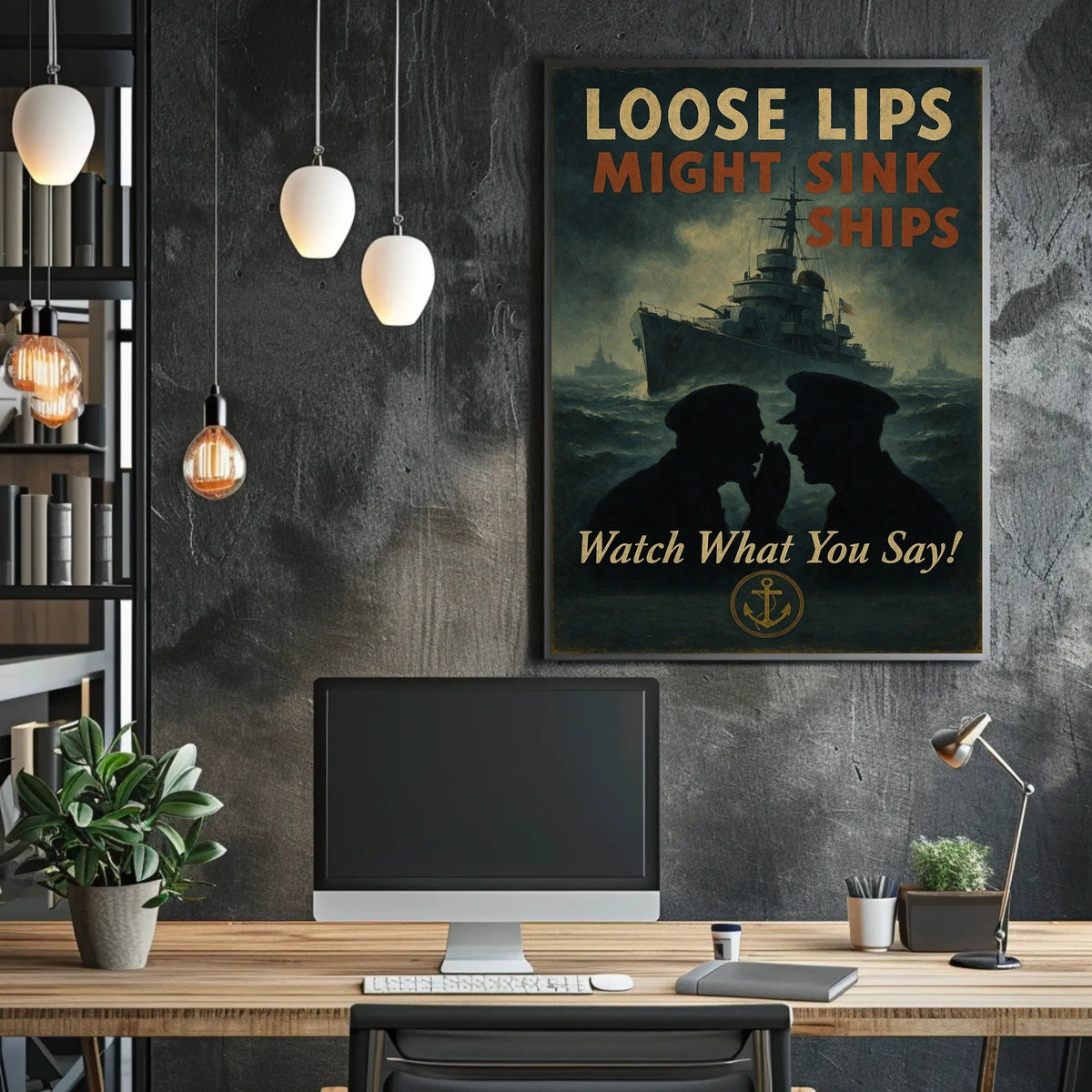 Loose Lips Might Sink Ships Poster