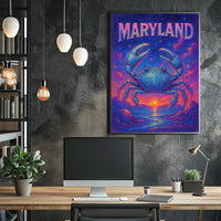 Maryland Starry Crab Poster