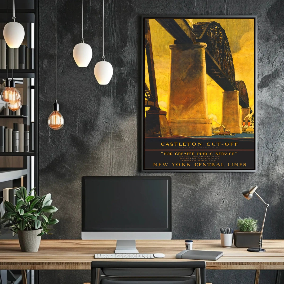 Alfred H. Smith Memorial Bridge Vintage Poster