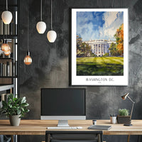 The White House in Washington D.C Poster PosterGoat