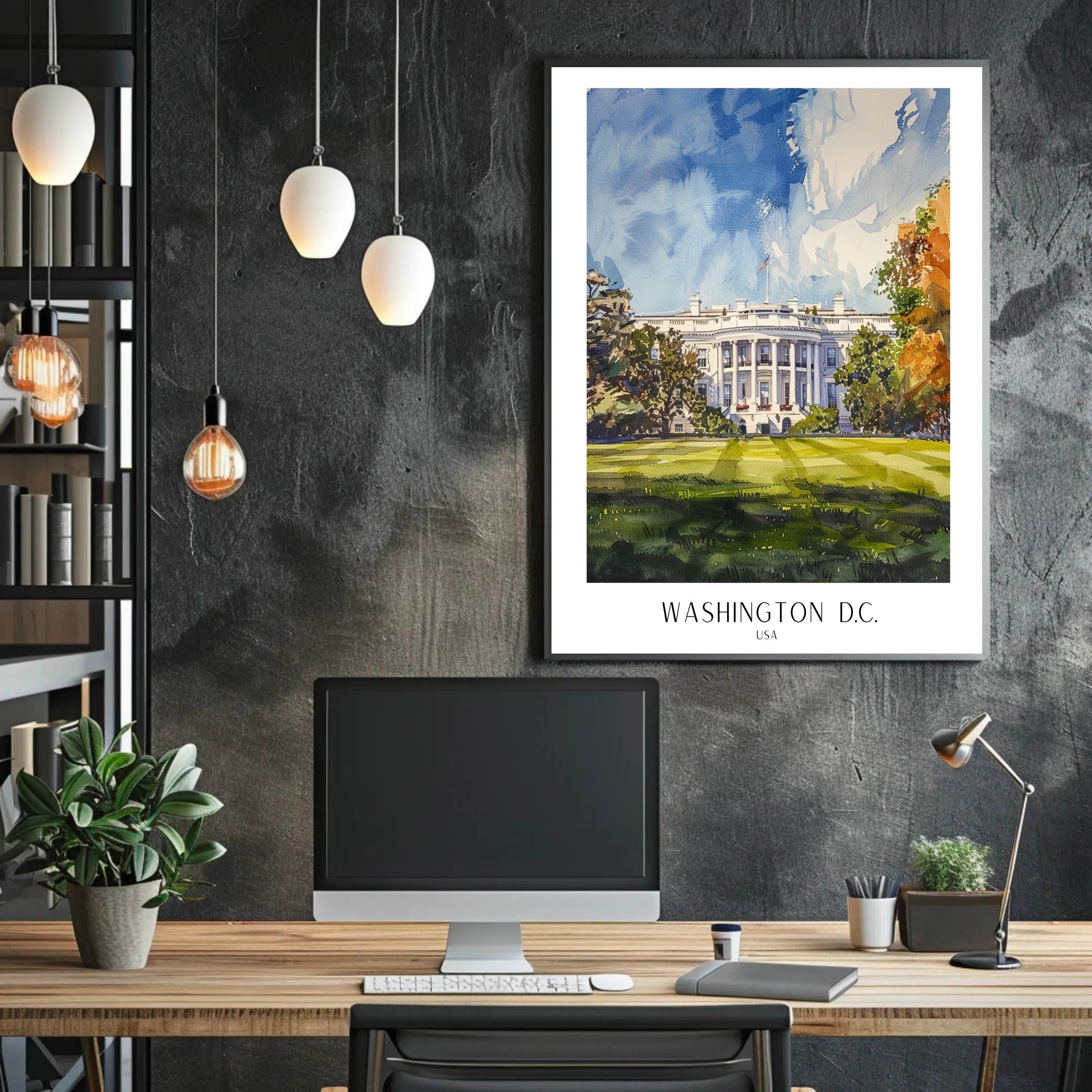 The White House in Washington D.C Poster PosterGoat
