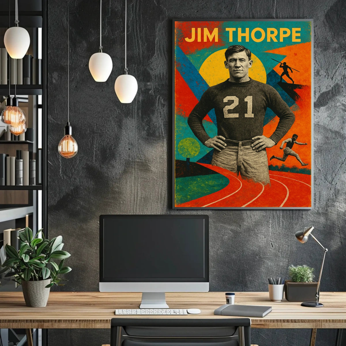 Jim Thorpe Athletic Legend Poster