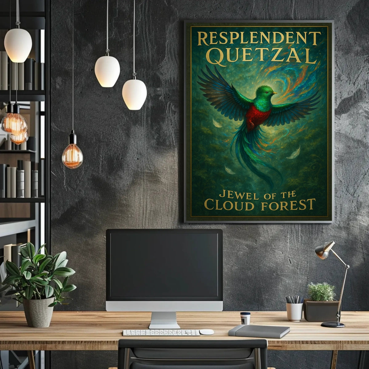 Resplendent Quetzal Jewel of the Cloud Forest Poster