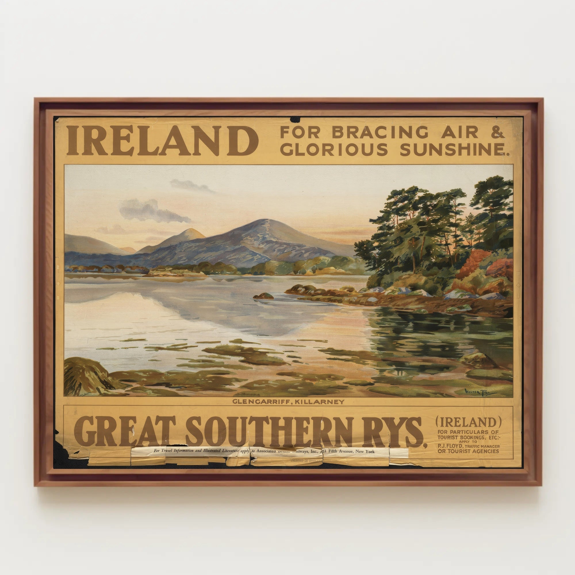 Ireland Glengarriff Killarney Vintage Poster PosterGoat