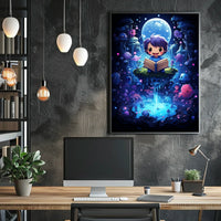 Moonlight Tales Whimsical Fantasy Surrealism Poster