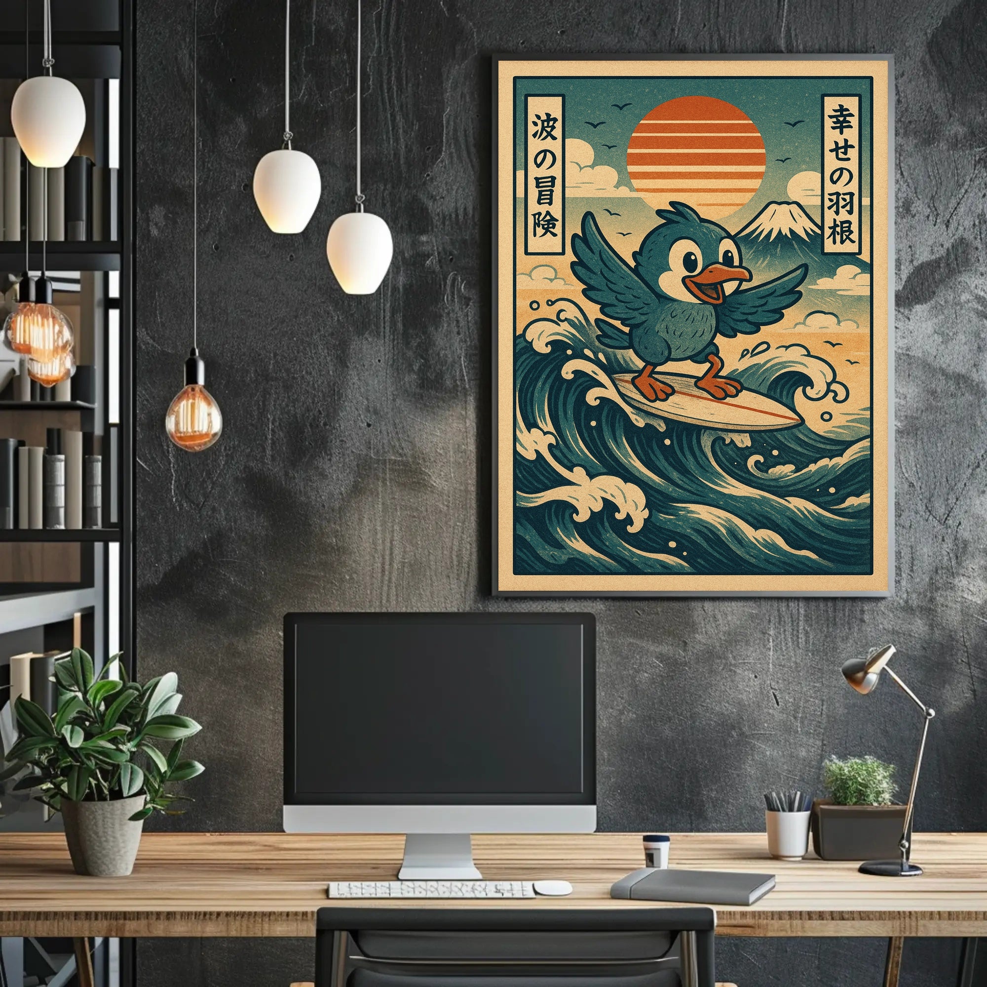 Surfing Adventure Poster PosterGoat