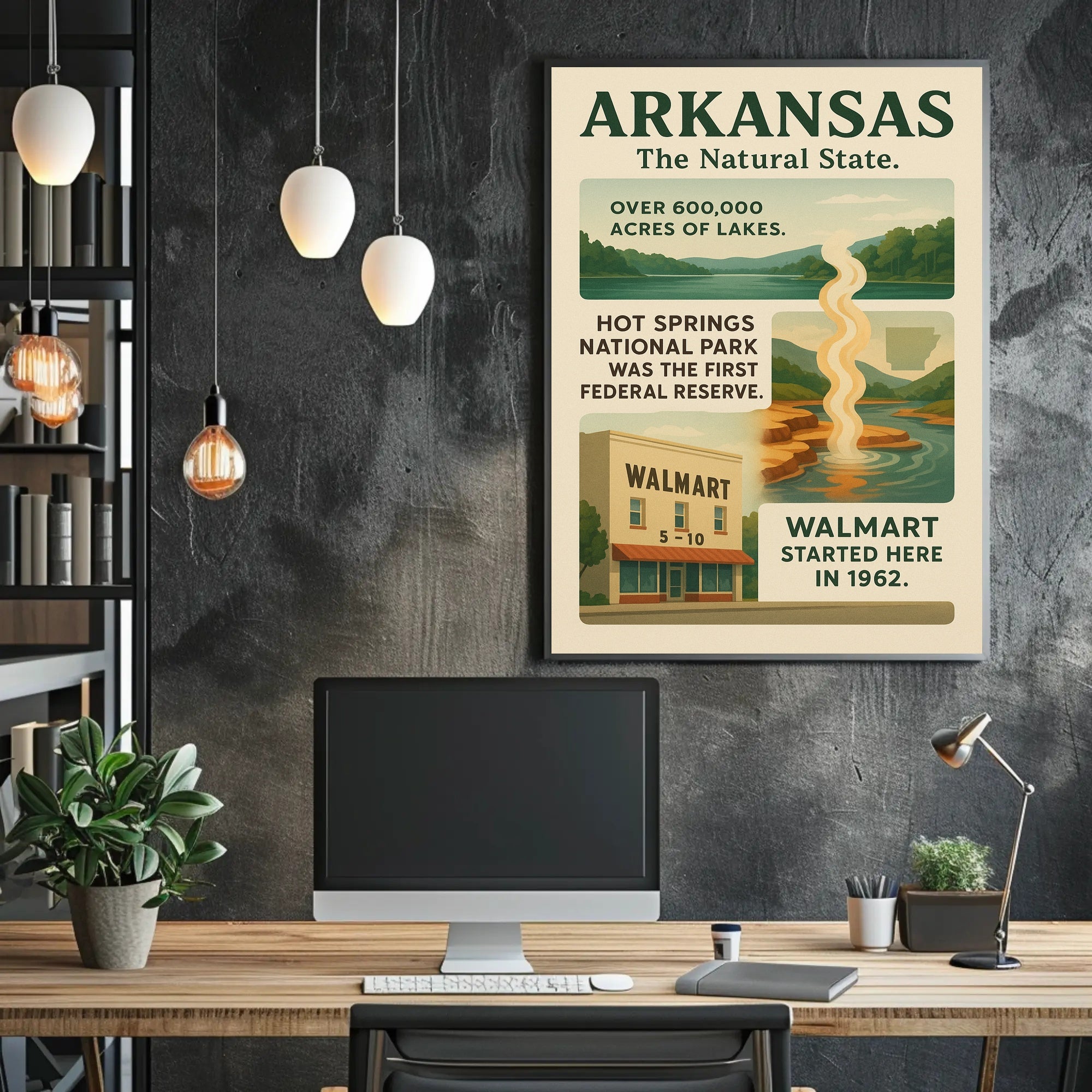 Arkansas The Natural State Poster