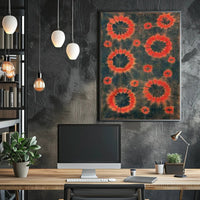 Vibrant Tie-Dye Circles Poster