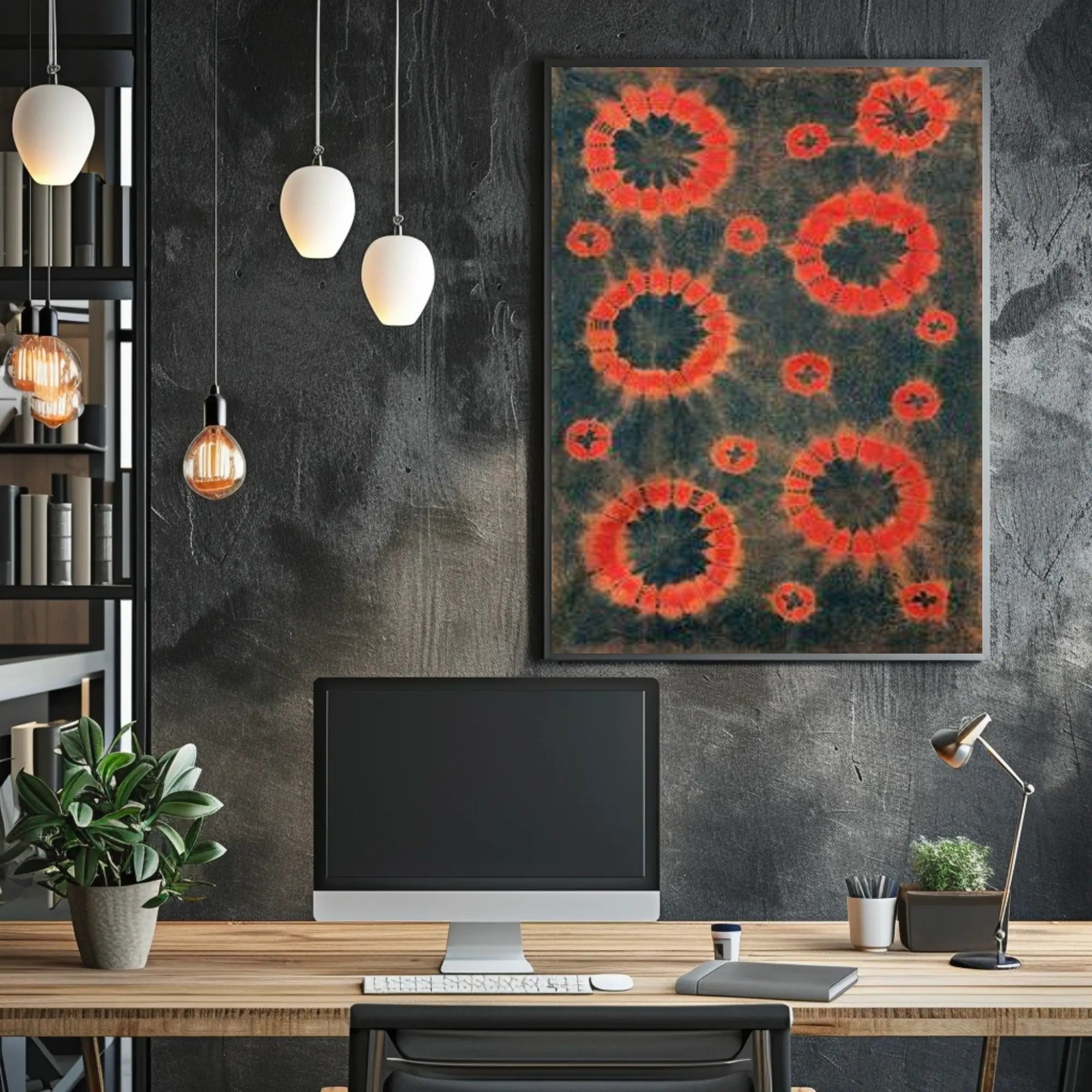 Vibrant Tie-Dye Circles Poster