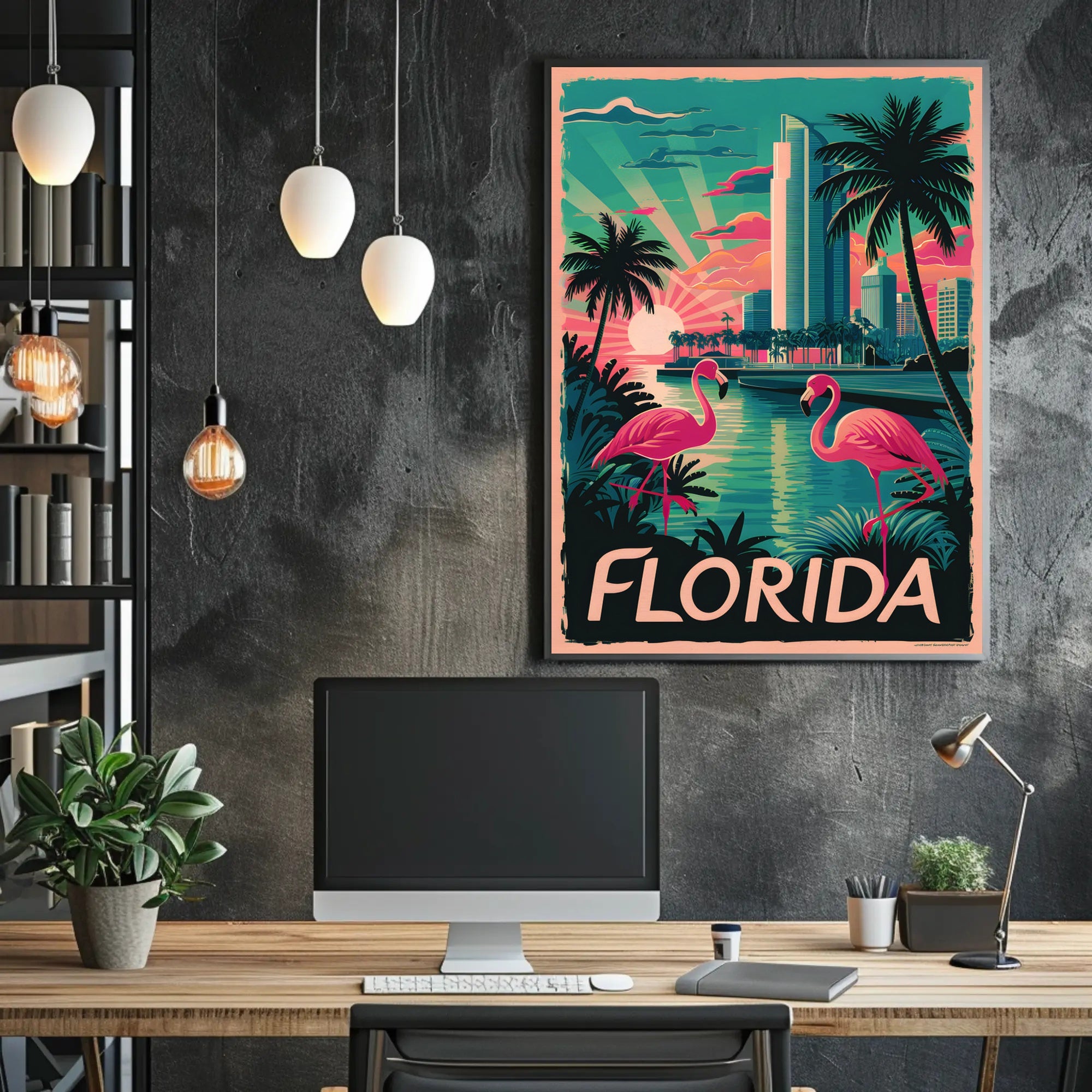 Vibrant Florida Sunset Poster