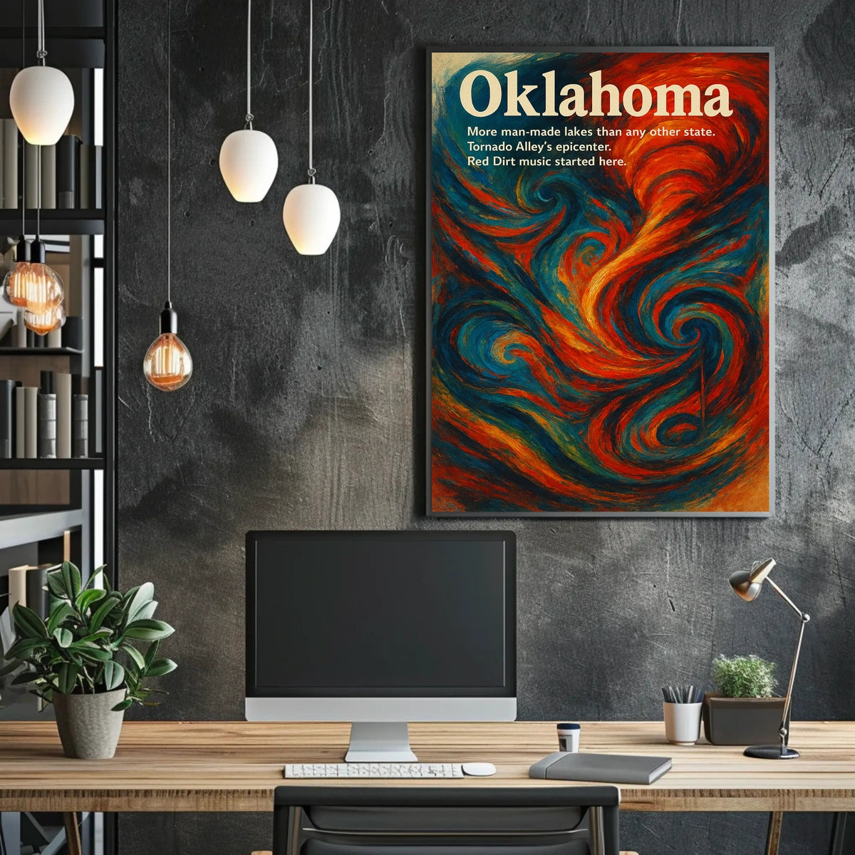 Oklahoma A Vibrant State Poster