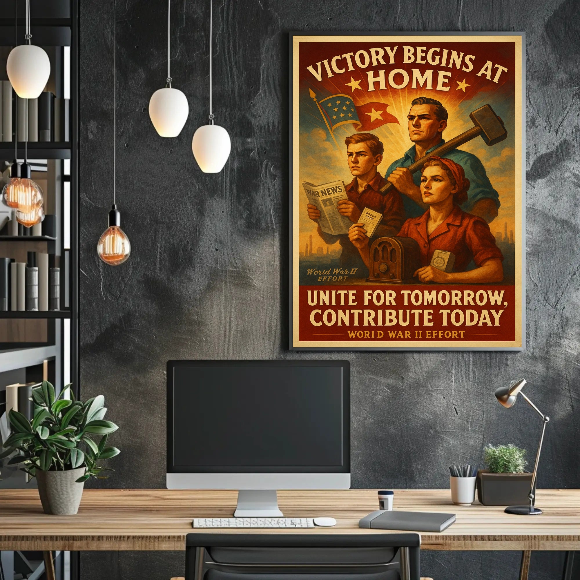 Victory Begins at Home Poster