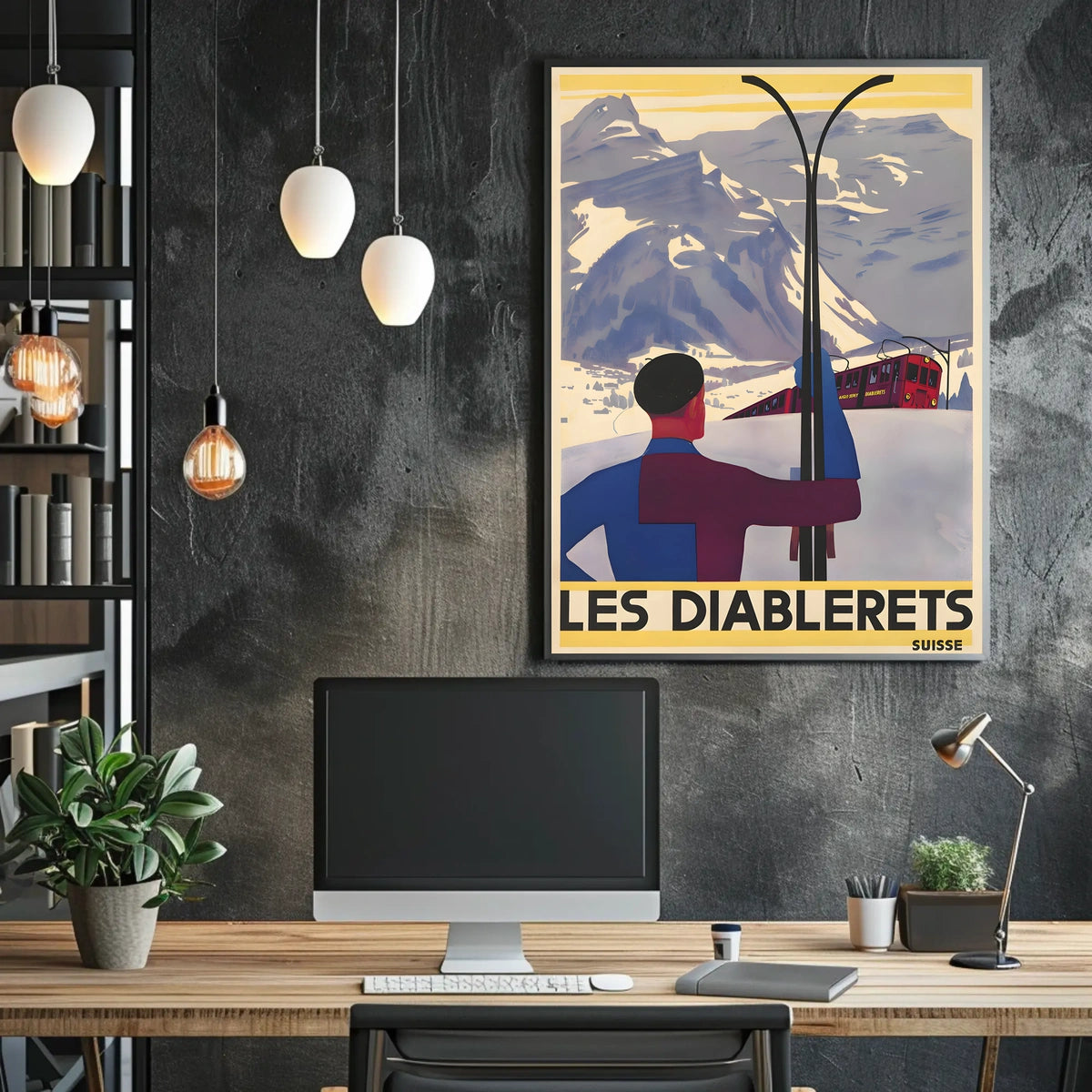 Les Diablerets Swiss Alps Adventure Poster