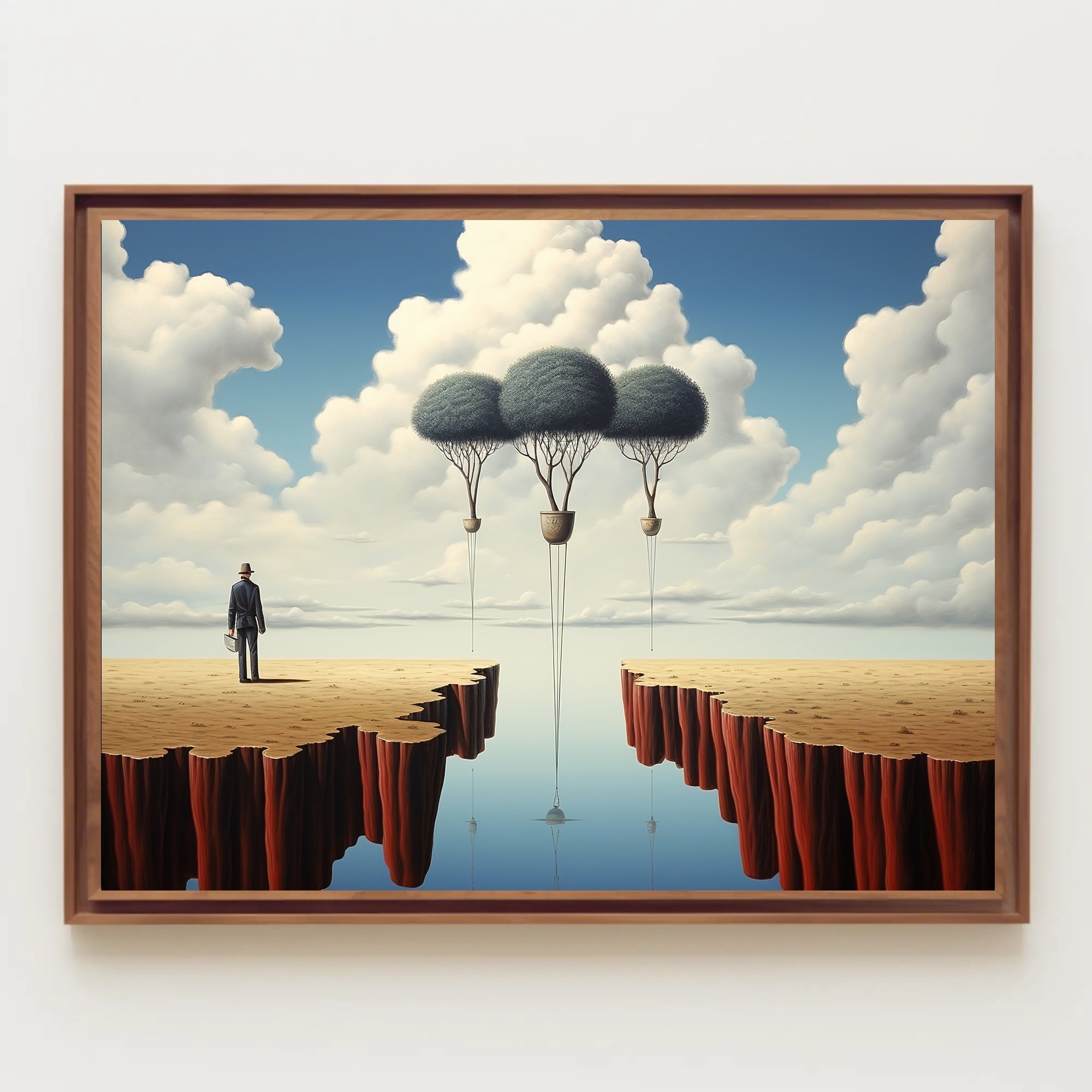 Surreal Reflections: Dreamlike Artistic Poster