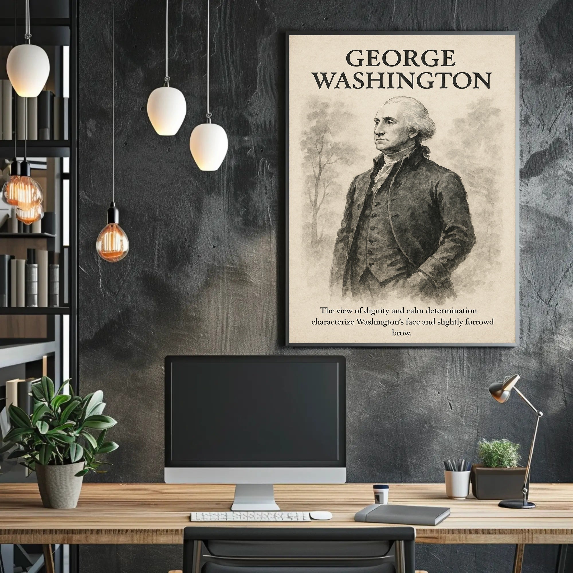 George Washington Vintage Presidential Historical Poster PosterGoat