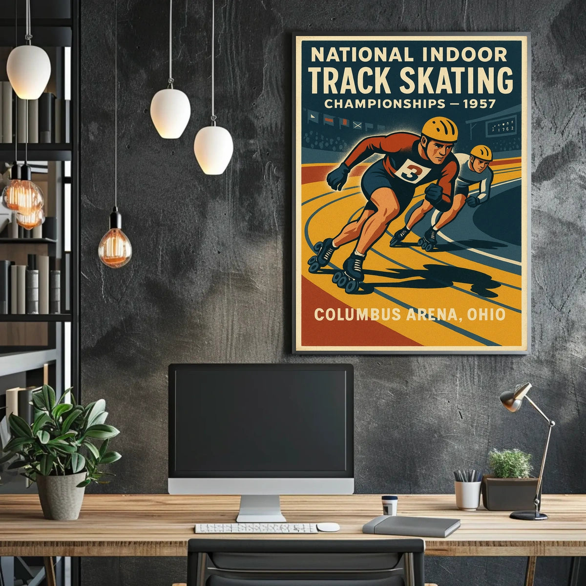 National Indoor Track Skating Poster