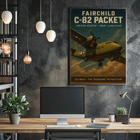 Fairchild C 82 Packet Vintage Poster Print