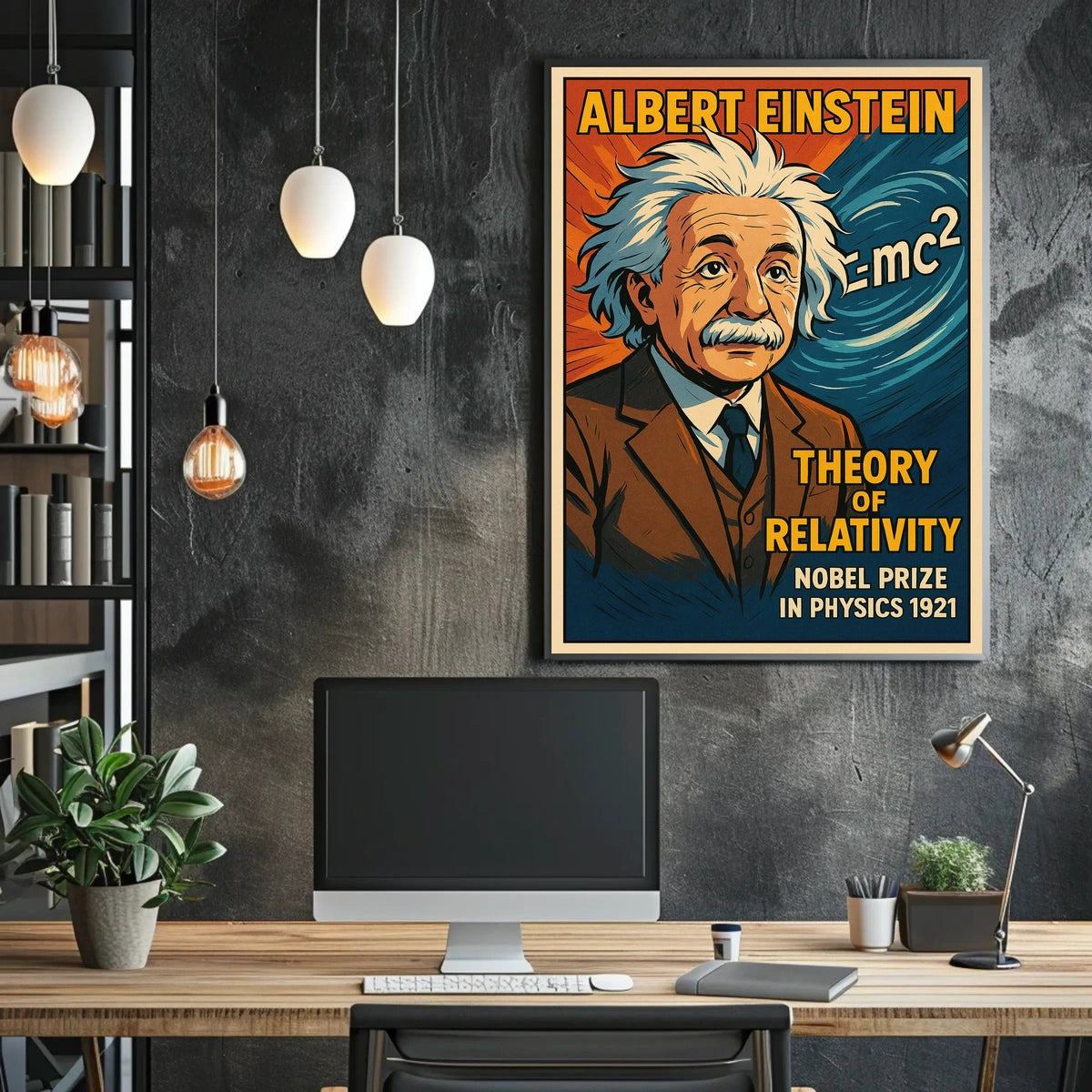 Albert Einstein Theory Of Relativity Poster