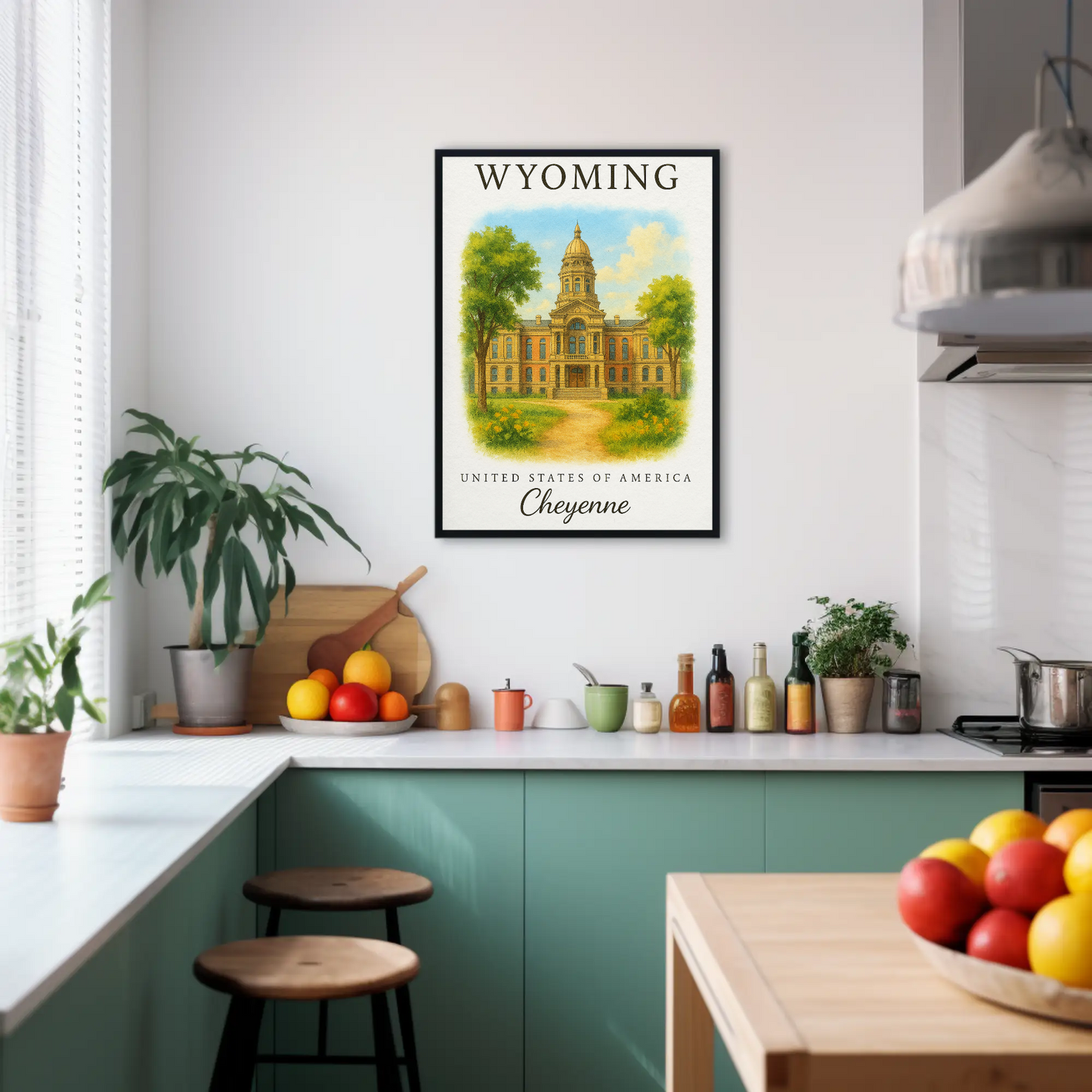 Wyoming, Cheyenne Signature Series Vintage Travel Poster