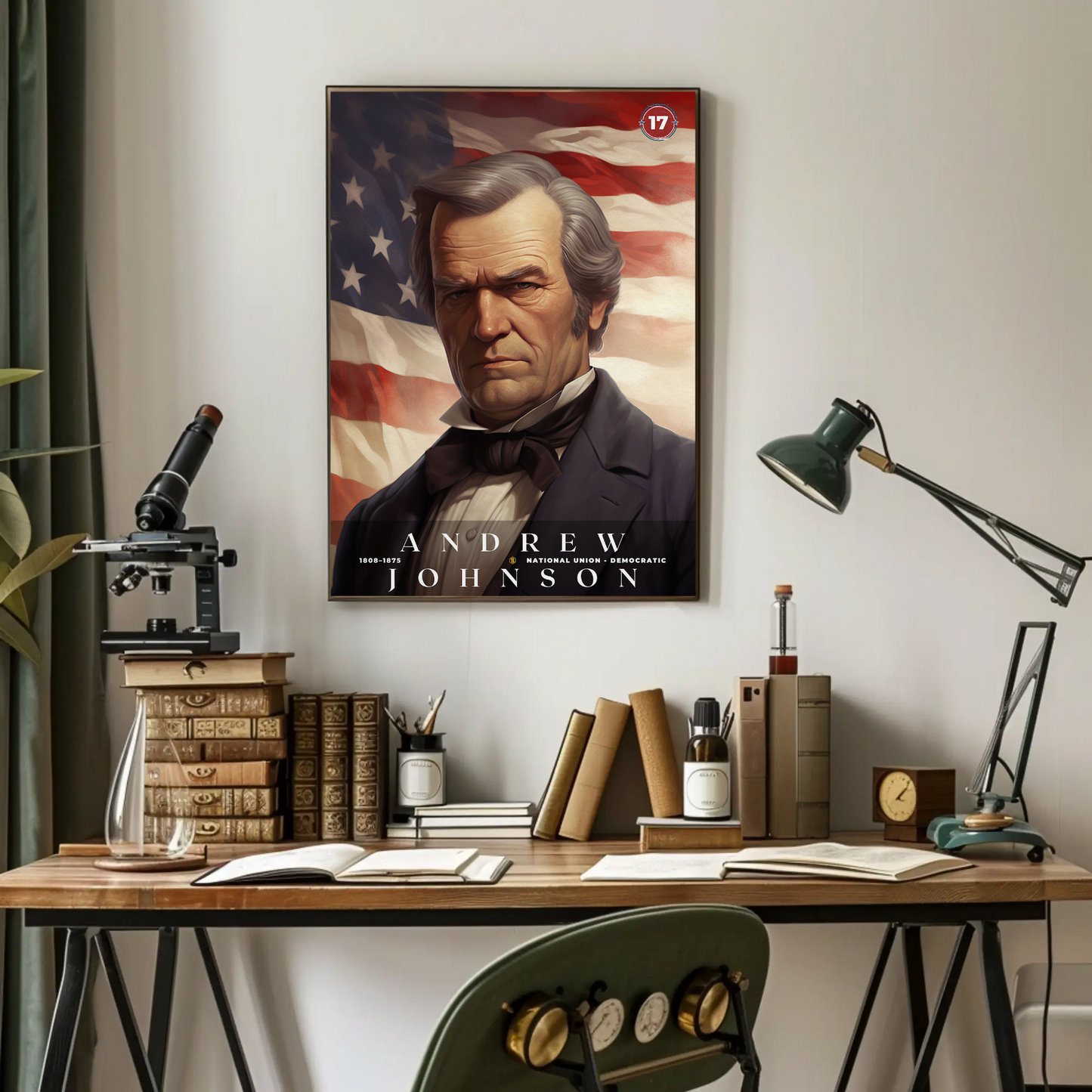 Andrew Johnson 17th President Of The United States Portrait