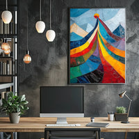 Abstract Modern Art Deco Style Poster