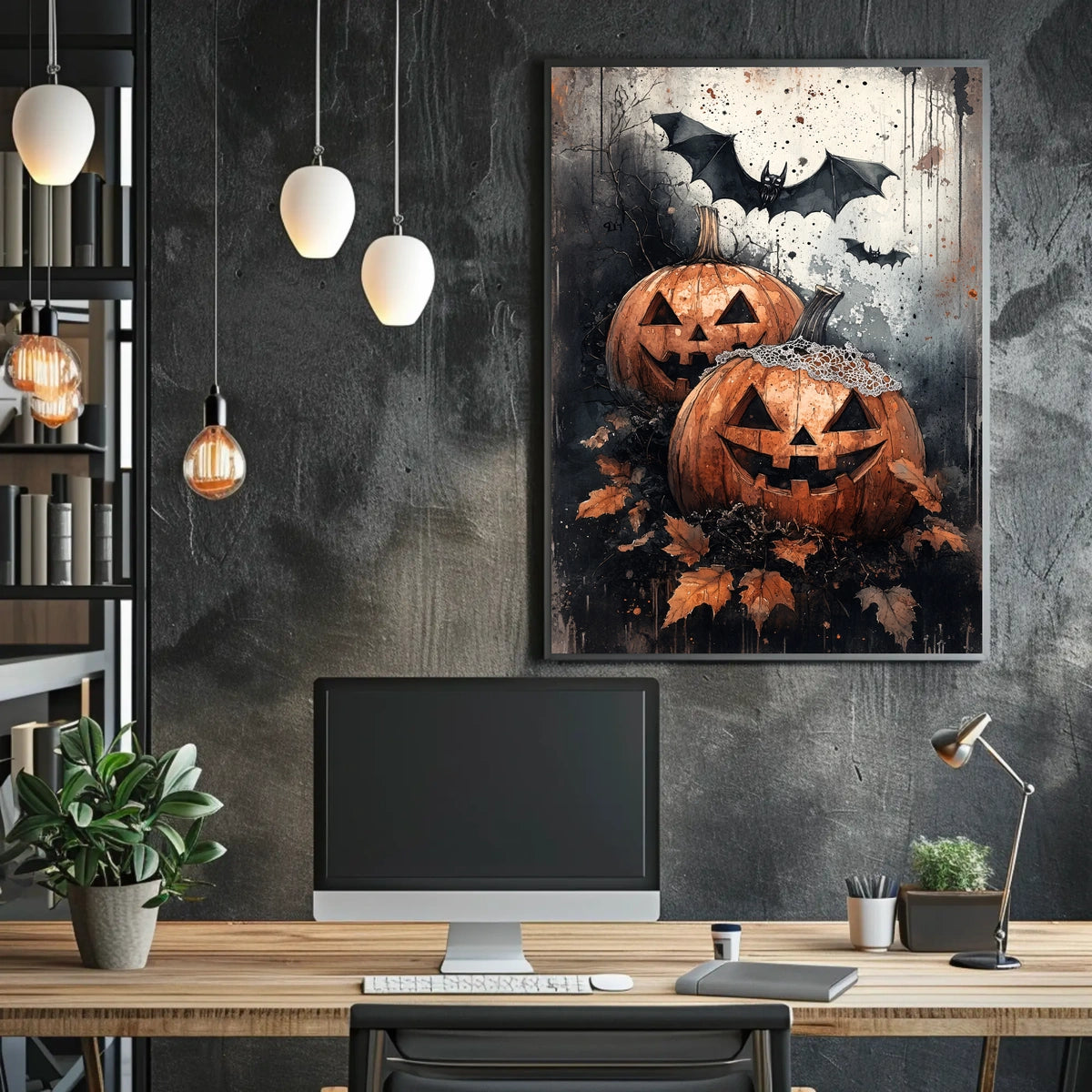 Halloween Pumpkin Dreams Artistic Cultural or Heritage Poster