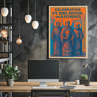 Celebrating Sts. Denis, Rusticus, and Eleutherius Poster