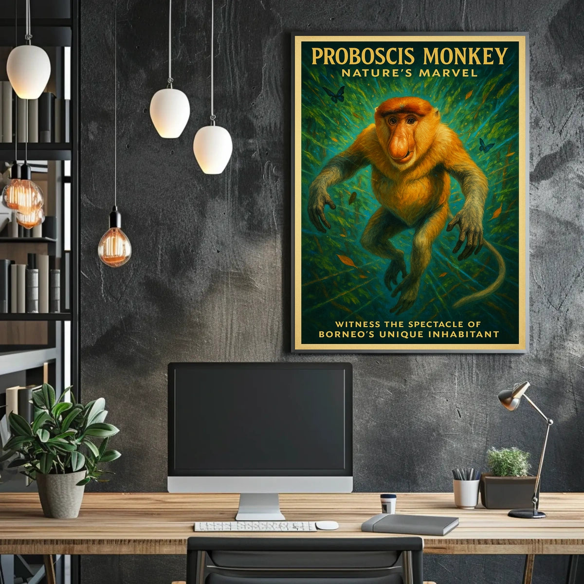 Proboscis Monkey Natures Marvel Poster