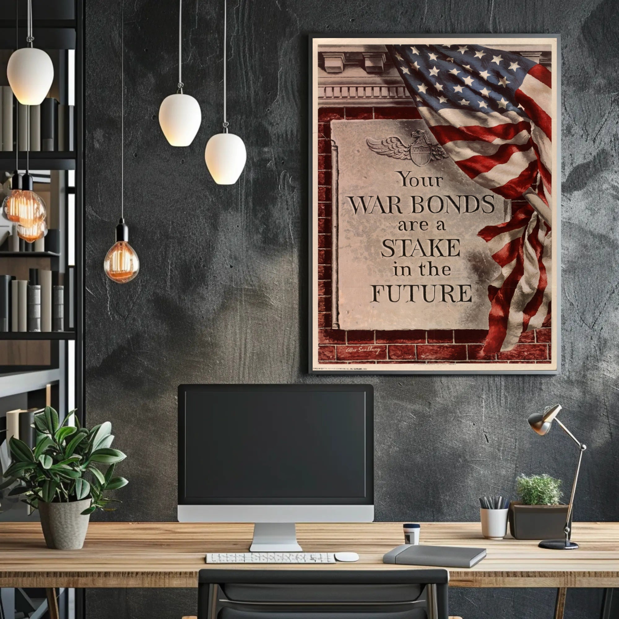 War Bonds: A Stake in the Future Poster PosterGoat
