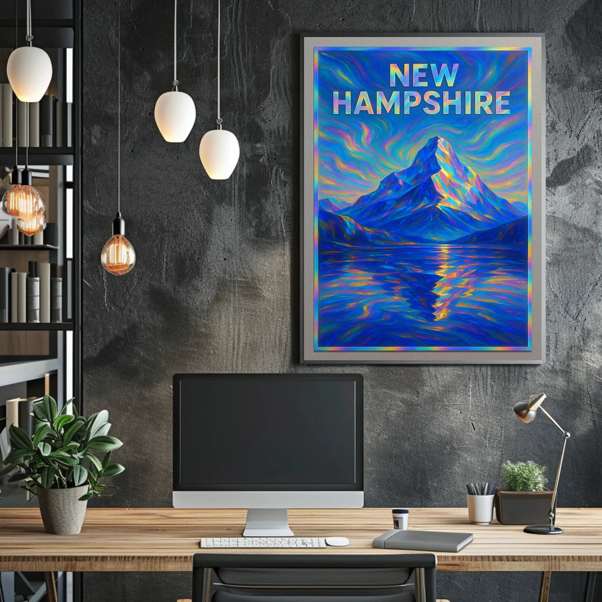 New Hampshire Mountain Landscape Poster