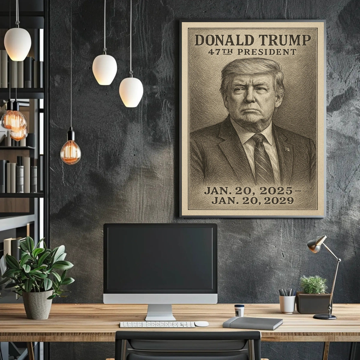 Donald Trump Visionary Leader Minimalist Poster