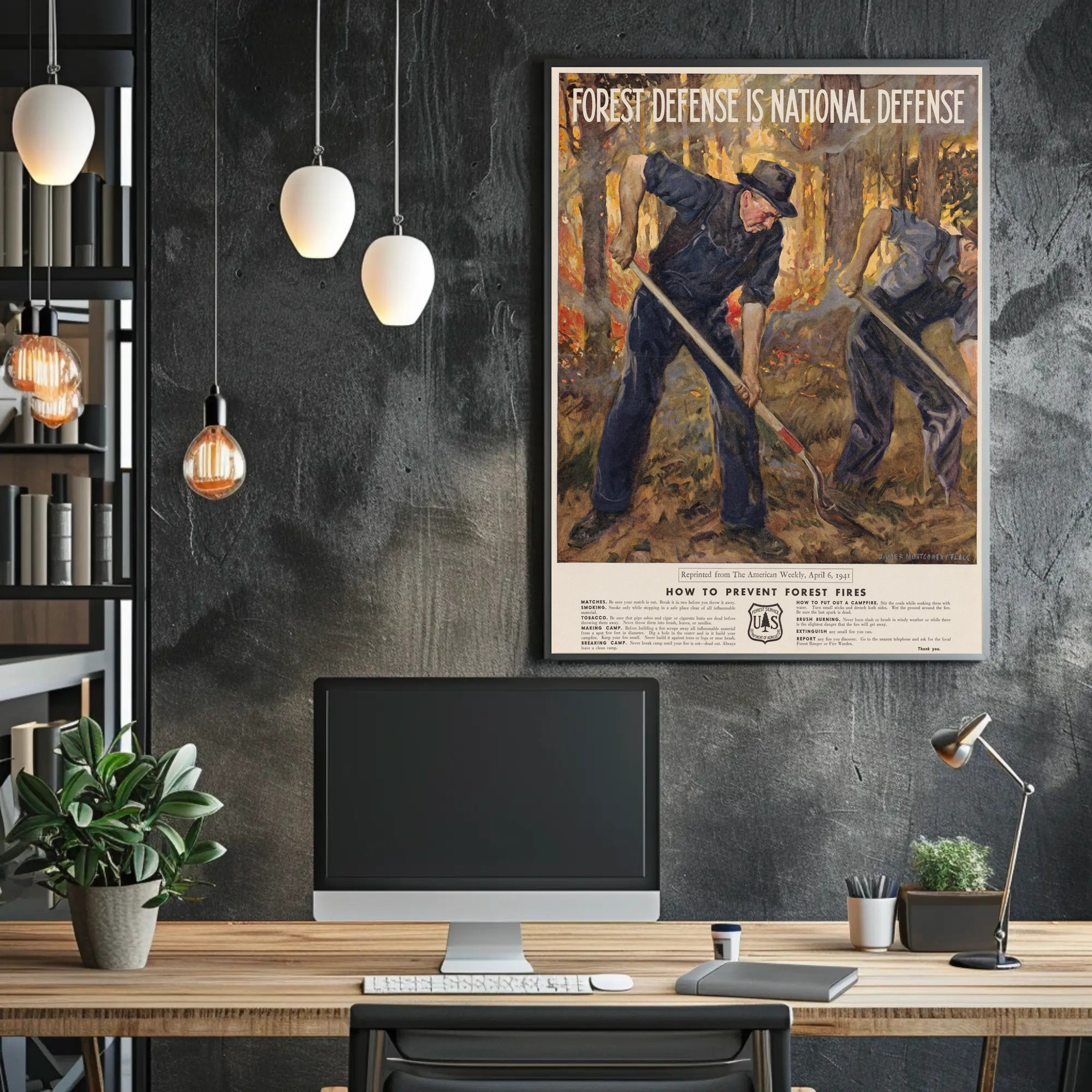 Forest Defense is National Defense Poster PosterGoat